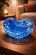 Angel Wings Crystal Bowl – Ocean Blue
