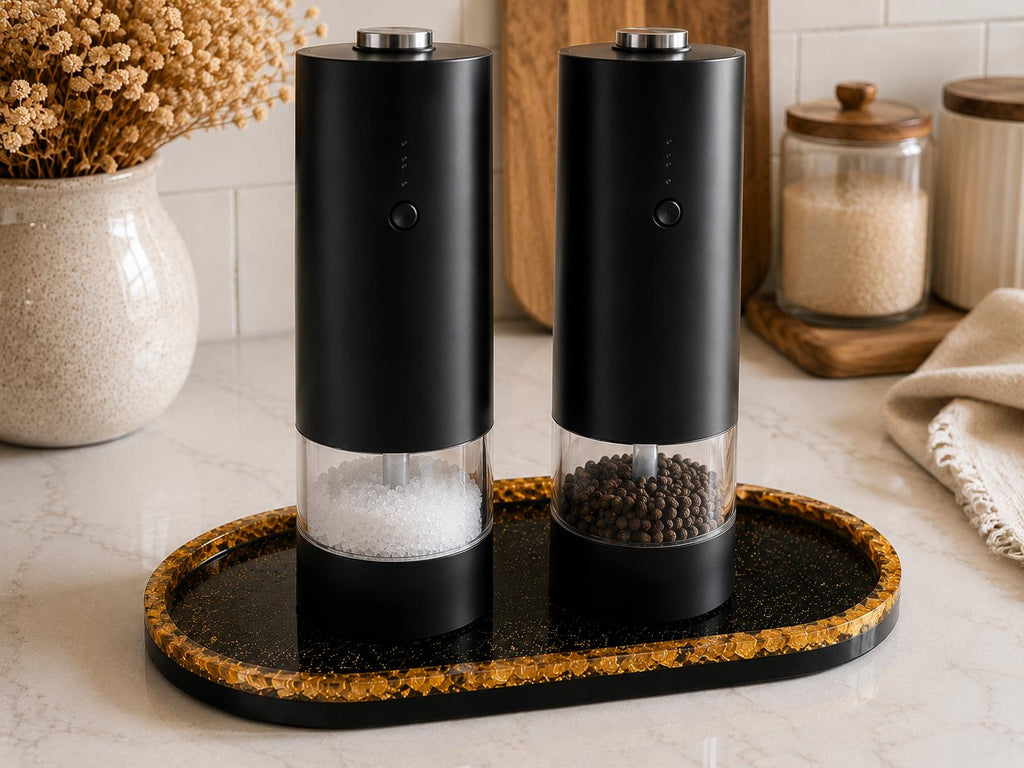 Luxe Handgemaakt Designschaaltje – Zwart & Goud