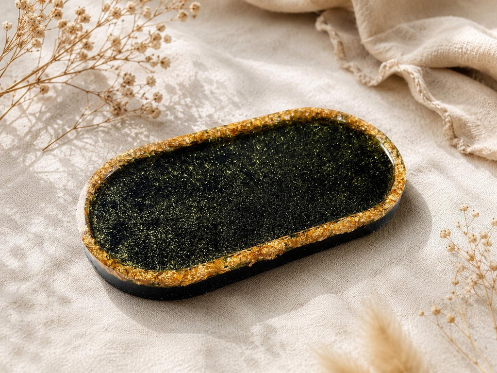 Luxe Handgemaakt Designschaaltje – Zwart & Goud